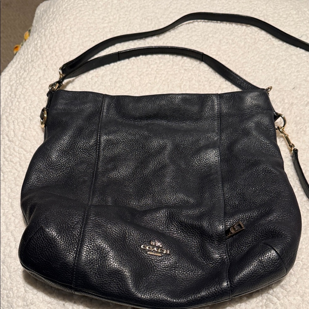 Coach Dark Blue Leather Shoulder Bag/Crossbody